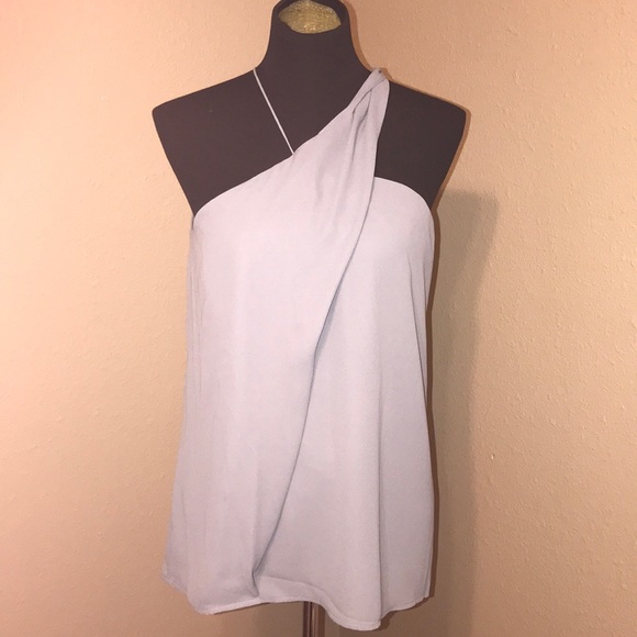 Express Tops - EXPRESS GRECIAN GRAY NEW ONE SHOULDER TOP
